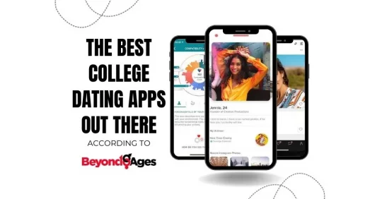 Screenshots of the best college dating apps