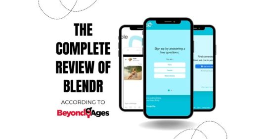 Screenshots from reviewing Blendr