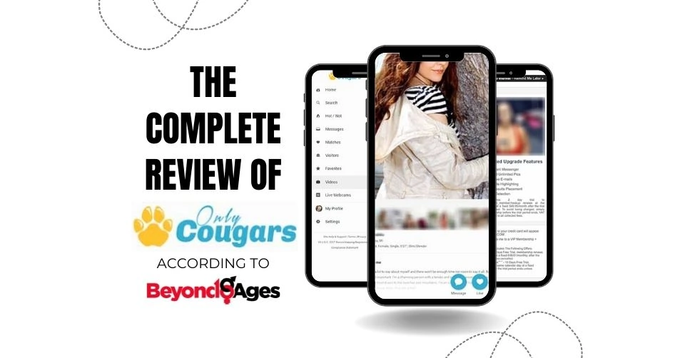 Screenshots from reviewing OnlyCougars