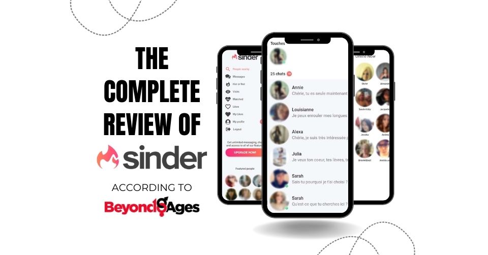 Screenshots from reviewing Sinder