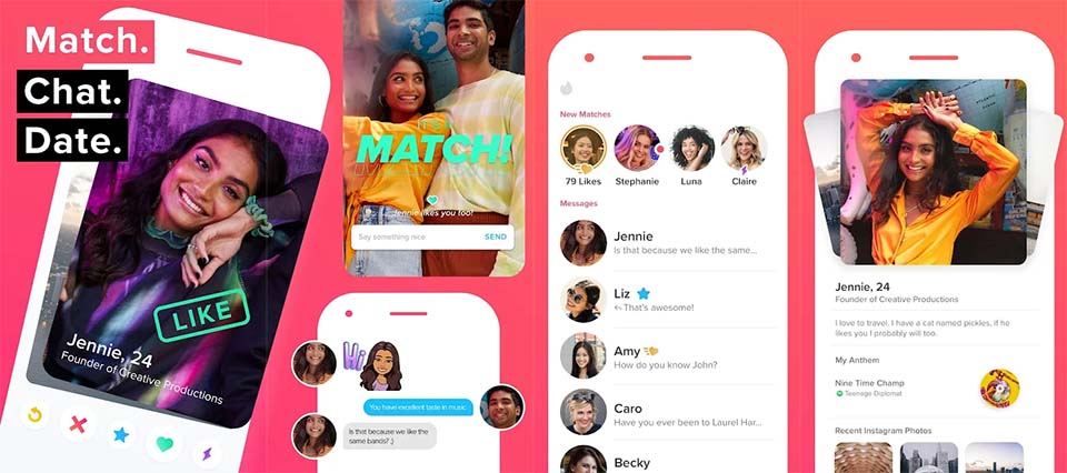 Tinder Android features