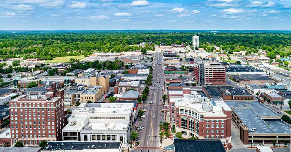 Aerial view of O'Fallon Missouri