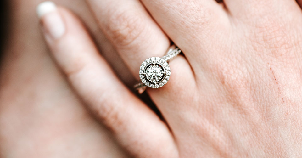 A dazzling engagement ring