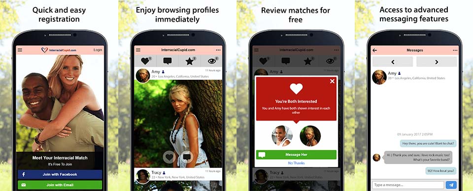 Interracial Cupid dating app