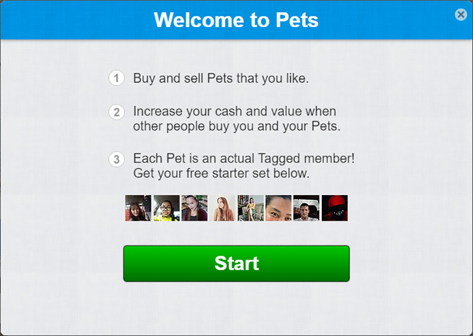 Tagged Pets doesn't seem like a worthwhile feature