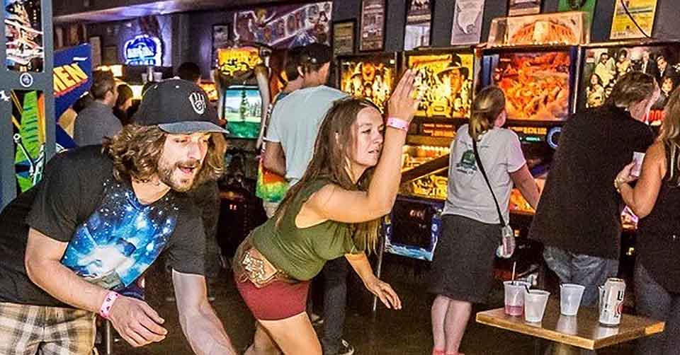 On a fun date at The 1UP Arcade Bar - LoDo Denver