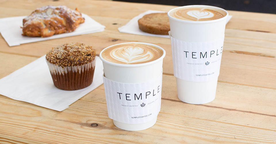 Coffee and pastries from Temple Coffee Roasters Sacramento