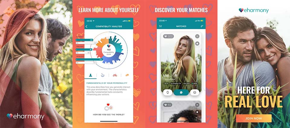 eHarmony features on Android