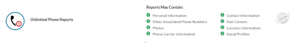 Unlimited phone reports