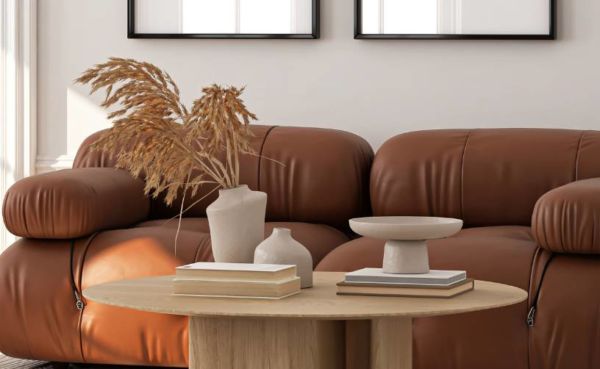 Livingroom setup with the best coffee table books for men