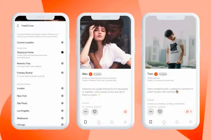 Feeld dating app screenshots examples for kink dating