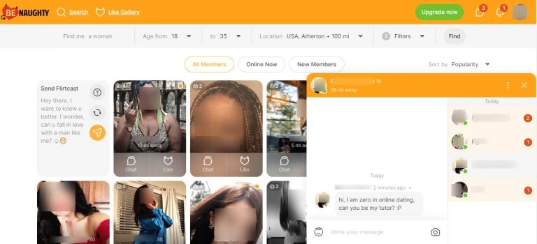 BeNaughty site example affair dating site