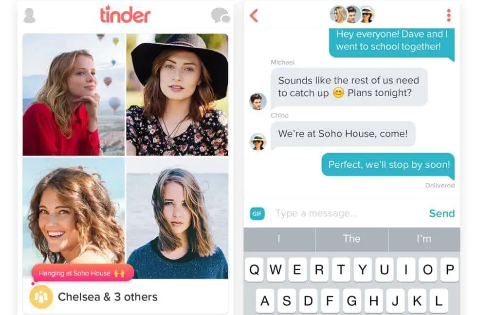 Tinder message example